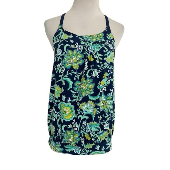 Lands' End Size 4 Tankini Top Swimwear Swimsuit Beach Floral Colorful - Picture 1 of 6